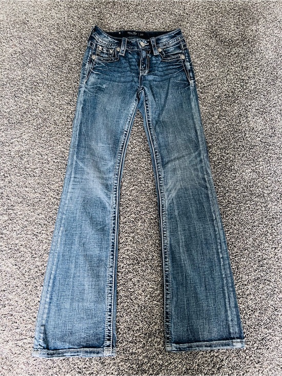 Miss Me Denim - Miss Me Boot Cut Jeans in Medium Blue Wash